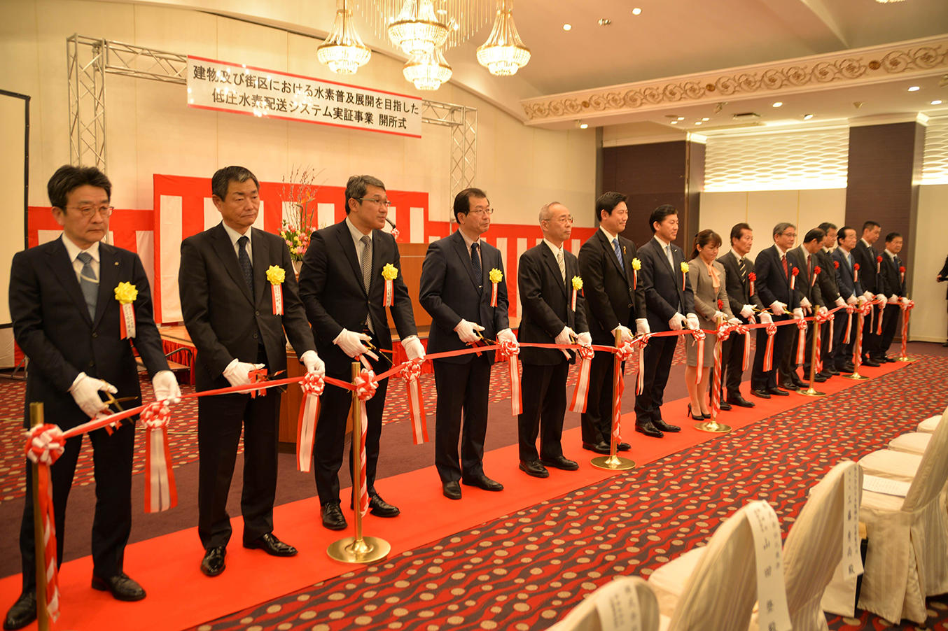 写真1 開所式状況