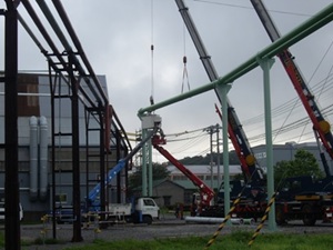 プラント内配管設置工事