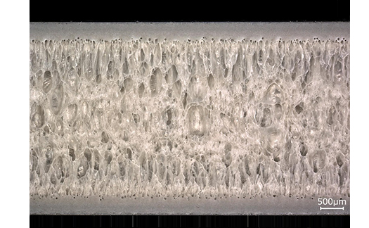 発泡倍率3倍(1.5mm → 4.5ｍｍ)