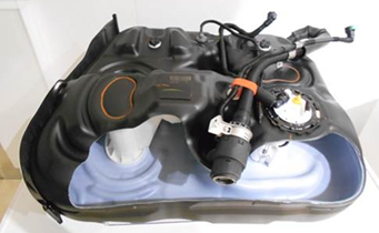 内蔵部品一体成形による燃料タンク